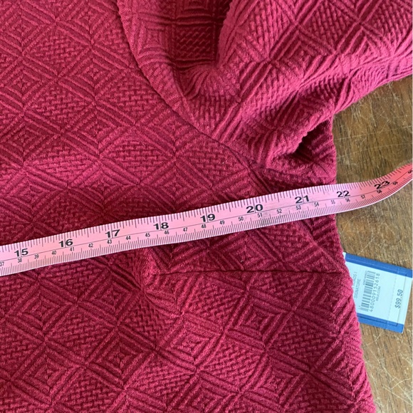 Crown & Ivy Dress Country Roads Signature Cranberry Tunic Burgundy Maroon - Picture 6 of 15